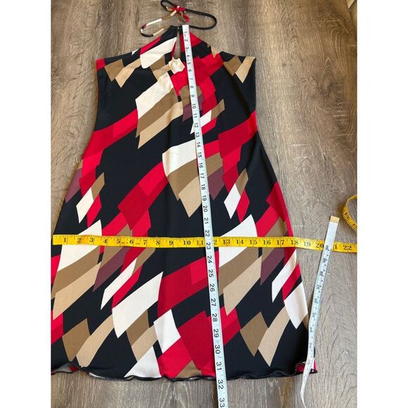 rhapsody y2k Red and black midi halter dress with a retro vibe - Picture 6 of 7
